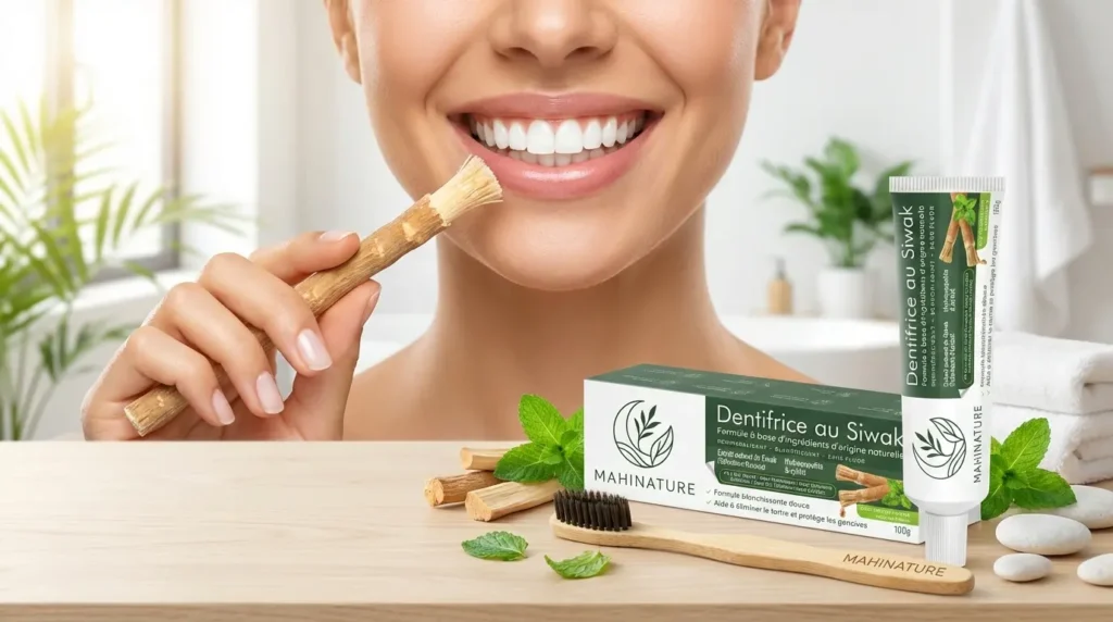 Guide complet pour blanchir les dents naturellement avec le bâtonnet de siwak sans utiliser de produits chimiques.