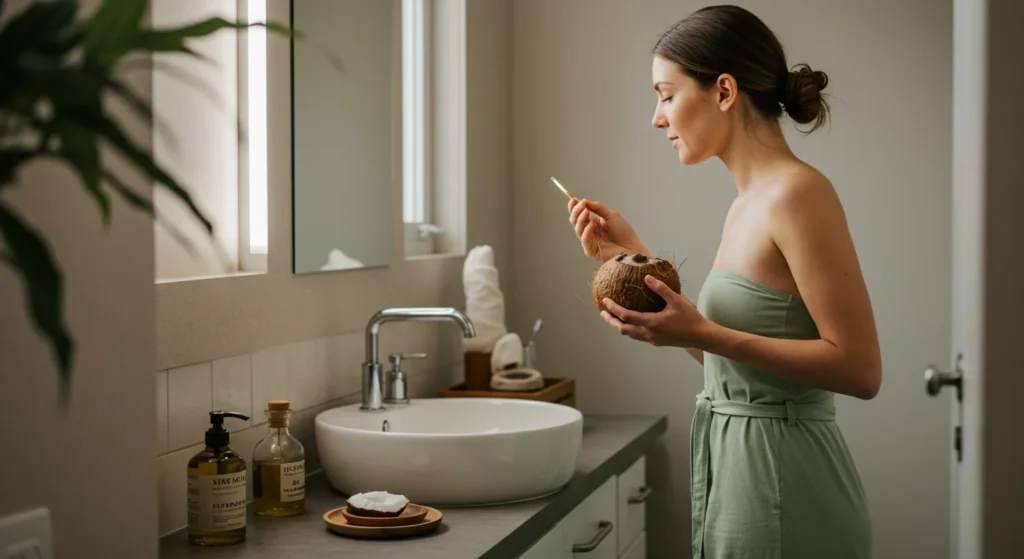 Oil Pulling et Éclat du Sourire : L’Huile de Coco Peut-elle Aider ?